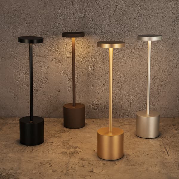 Hvit sand, trådløs LED bordlampe, USB-ladbare bordlampe