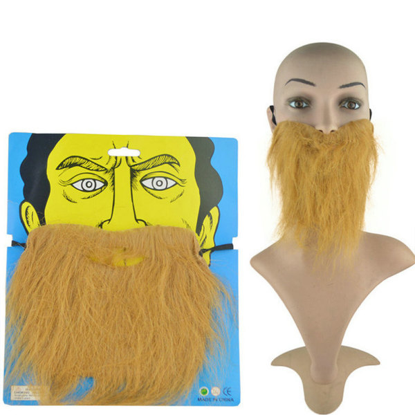 5 stycken Fake Beard Mustascher Jul Halloween Skägg Vuxen