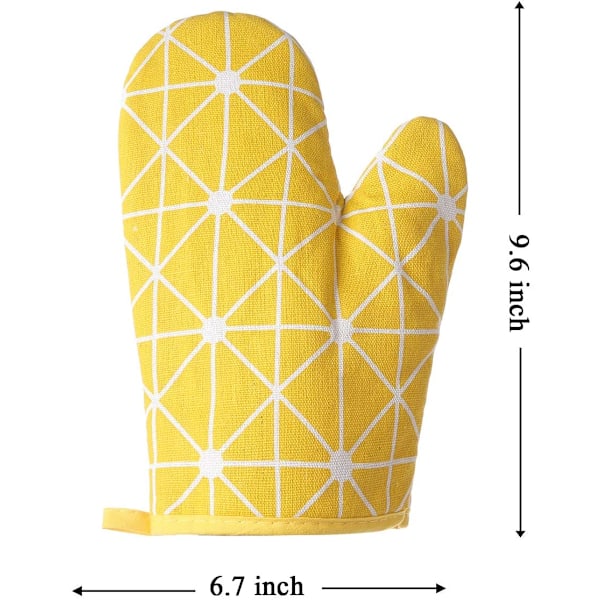 Grytvantar för säker matlagning, quiltad design med halkfritt grepp, extra tjocka för värmebeständigt skydd, mjuk vaddering för komfort, maskintvättbara