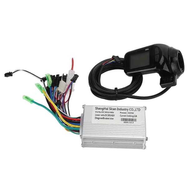 36/48V 350W borstlös motorstyrenhet med LCD-displaypanel för elcykel och skoter