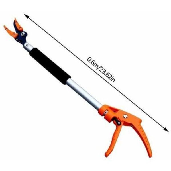 Trädgårdsredskap av hög kvalitet, sekatör med ergonomiskt grepp för höger- och vänsterhänta, extra lång teleskopisk design, vass hög kvalitet