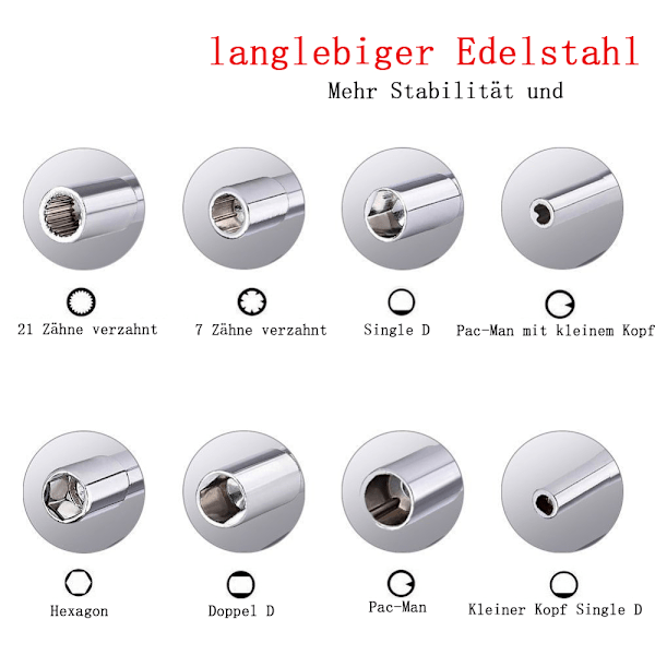 8-delad förgasarskruvmejselsats Tuneup set