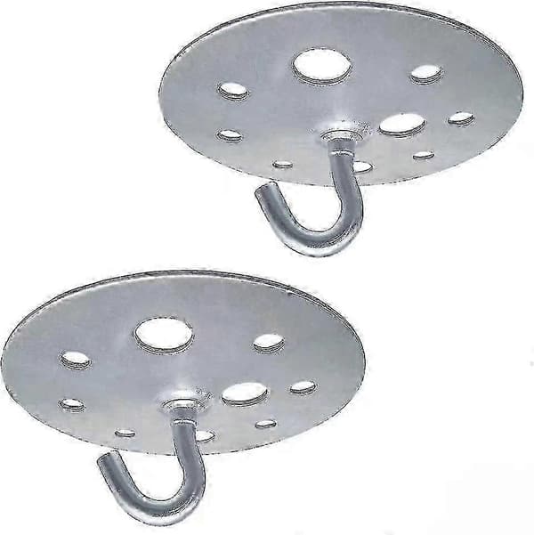 Metall Rund Bas Takkrok 90mm Heavy Duty Kandelaberkrok Montering, 2 Stycken