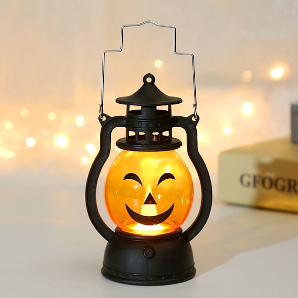 Halloween Græskar Elektronisk Lys - type d, Halloween LED-lys