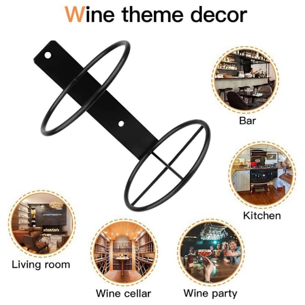 Elegant Vinställ, Unikt Väggmonterat Vinrack för Stilfull Förvaring, Metall Vinförvaringslösning, Klassisk Spiraldesign, Vägg