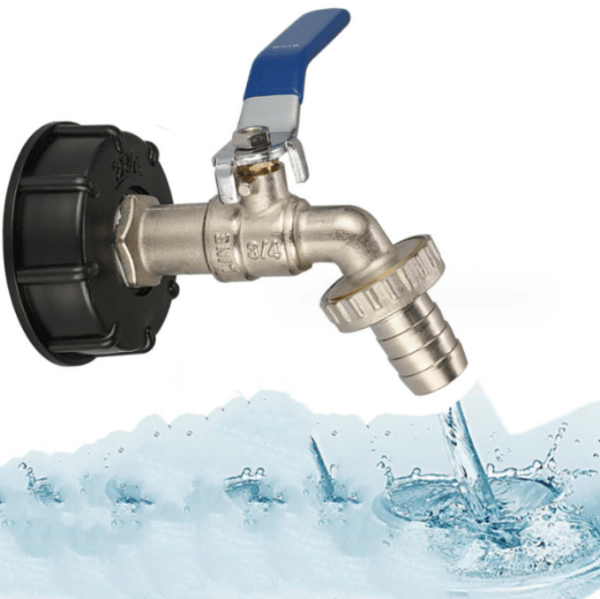 Mässing S60 * 6 variabel 6-punkts -3/4 tum kran blått handtag, ton