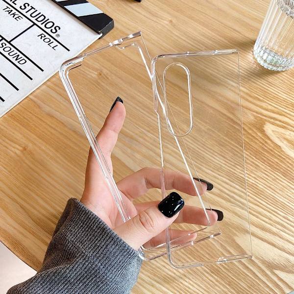Samsung Galaxy Z Fold 3 5G Transparent hårt Skal Fodral Transparent