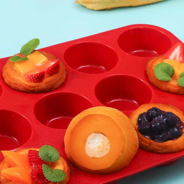 Muffinsform brödrostform, femdelat bakset