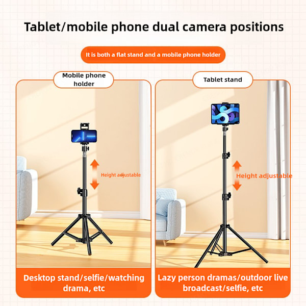 Flexi-Focus Stativ, Lättviktigt & Robust Stativ i Kollegerat Stål för Smartphones & Tablets, Med Robust Portabel Design & Bluetooth