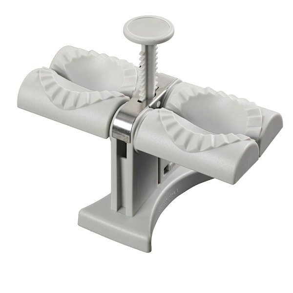 Dobbelt hoved automatisk Wonton Dumpling Maker 1 stk Wonton Dumpling Maker og Dumpling Form Rustfrit Stål Køkkenudstyr Wonton Dumpling Maker
