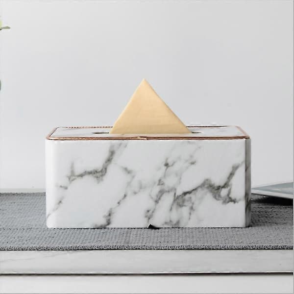 Marble Phnom Penh Tissueboks Skrivebord Toalett Serviett Tissue H Skrivebord Tissueboks Meta
