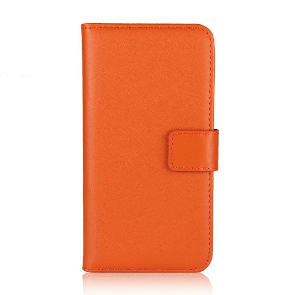 OnePlus 8T - Fodral I Äkta Läder - Orange Orange Orange