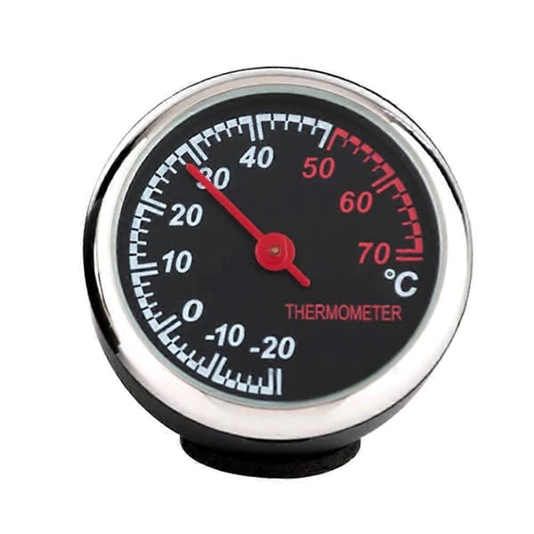 Bil Elektronisk Klokke Lysende Mekanisk Klokke Termometer Hygrometer Stålkjerneviser for Bil (Termometer)