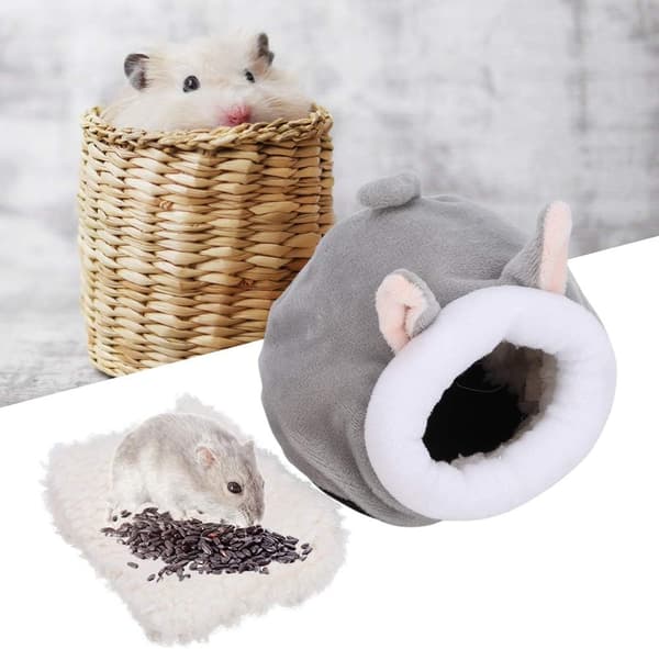 Mini Hamster Säng, Tecknad Djurform, Varm Sovplats för Smådjur