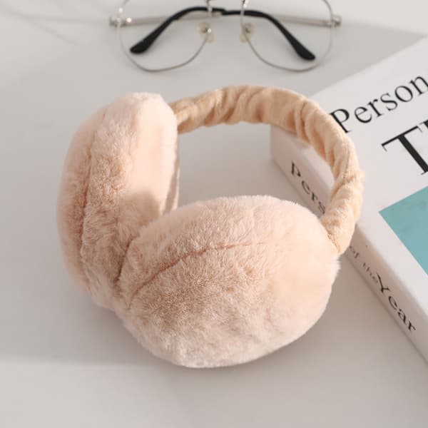 Mælkehvide Foldbare Vinter Ørevarmere Unisex Anti Kolde Ørevarmere Plu