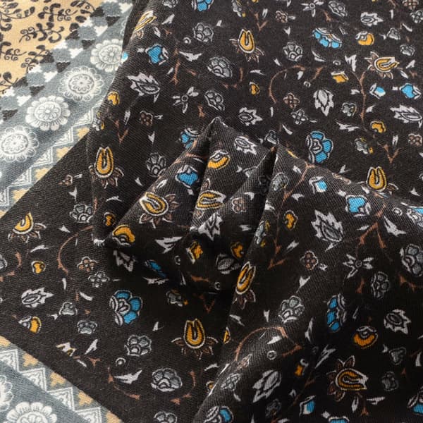 Boho-halsduk för kvinnor Lätt blommig tryckt halsduk Modefrans