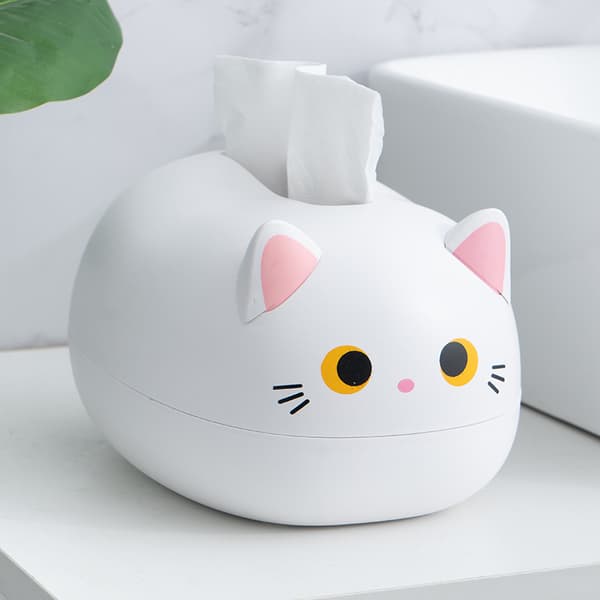Kawaii Kat Servietboks Køkken Serviet Opbevaringsboks Papirbeholder