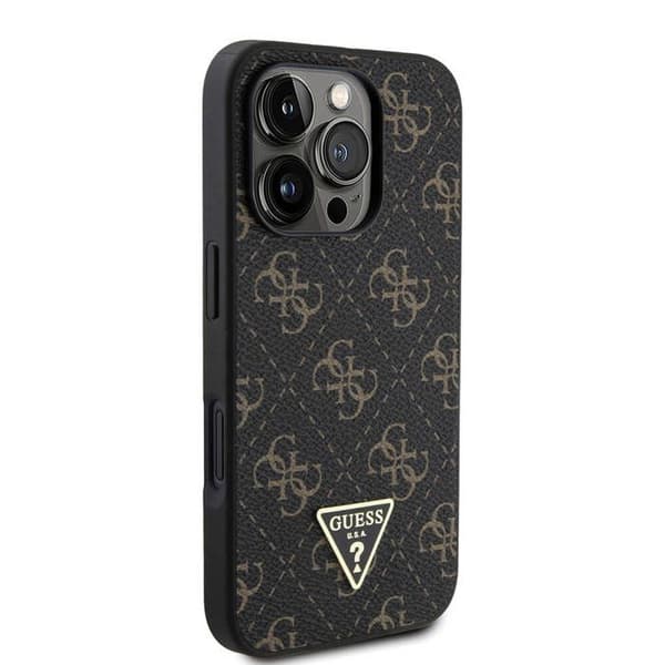Etui til iPhone 16 Pro Max, Hardcase, Metallogo, Svart