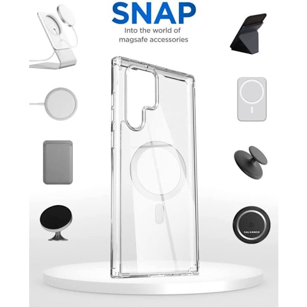 BOOM Magsafe Skal Samsung Galaxy S22 Ultra - Transparent