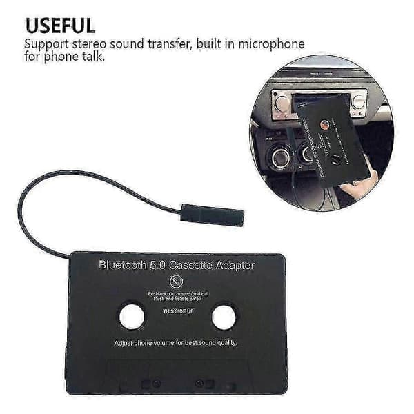 Universal Kassette Bluetooth 5.0 Adapter Konverter Bilbånd Til Aux Stereo Musik Adapter Kassette S2