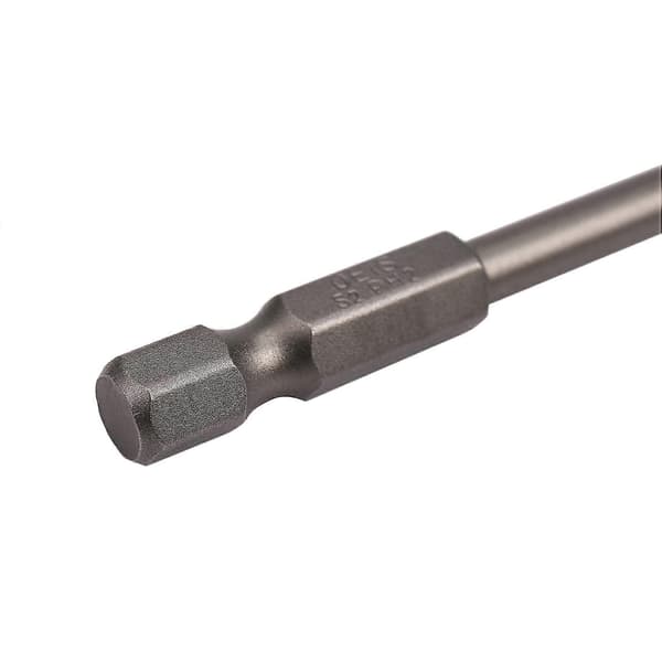 6 stk. 1/4 tomme S2 stål 150 mm sekskant skruetrækker bitsæt