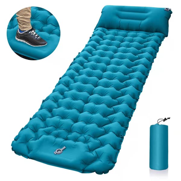 Sovsäck Camping Uppblåsbar 9cm Tjock Luftmadrass Camping