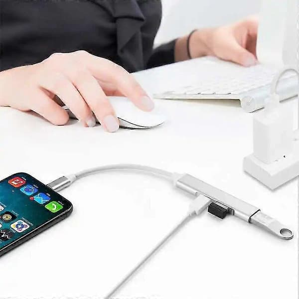 OTG til Apple til USB 3.0 USB Hub 3.0 USB OTG Adapter til iPhone iPad iOS Lightning til USB Hub 3.0 med Lightning Opladningsport