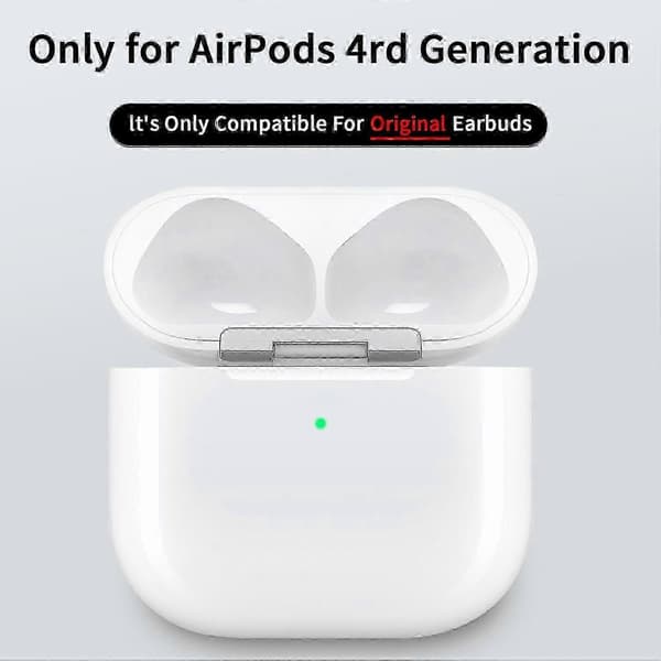 For Apple AirPods 4 Ladeetui Bluetooth Øretelefon USB-C Port Trådløs Ladeboks 2024 Walkbee