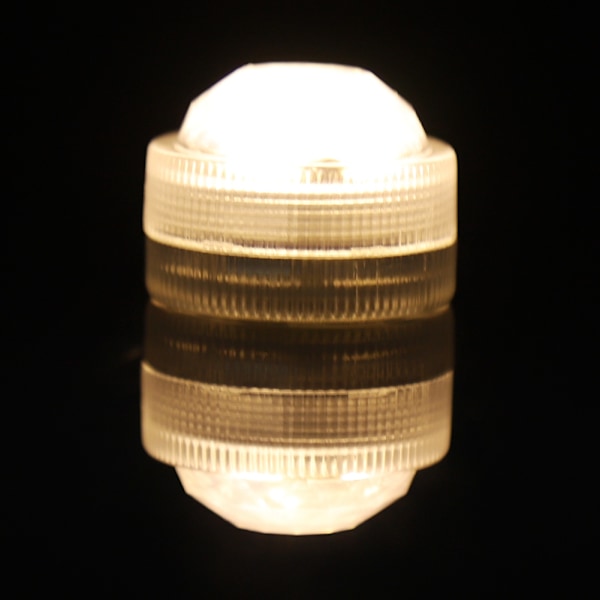 Flerfärgade LED-lampor med fjärrkontroll, Mini dränkbara, Batteridrivna, Vattentäta flamlösa LED-värmeljus för inomhus-/utomhusfester