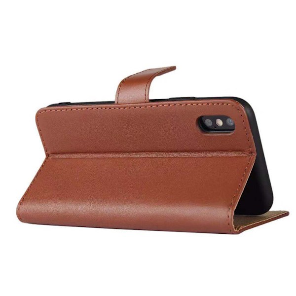Plånboksfodral i Läder (TOMKAS) för iPhone XR Brun