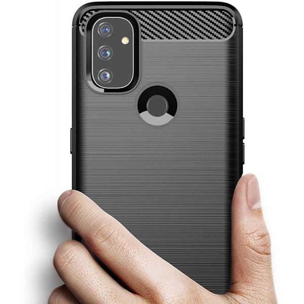 Oneplus Nord N100 Stöttåligt Stötdämpande Skal SlimCarbon Svart