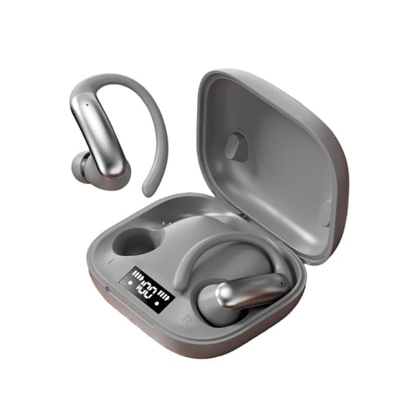 Designet for M144 Over-Ear TWS Bluetooth-ørepropper: Komfortable ørepropper for sport Gray