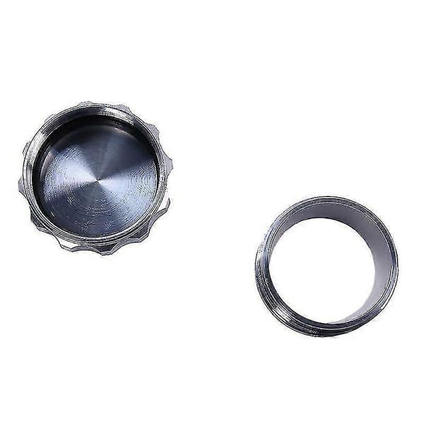 2 tommer 51 mm aluminiumslegering svejset på påfyldningsstudsen og autodele modificeret brændstoftankdæksel sølv