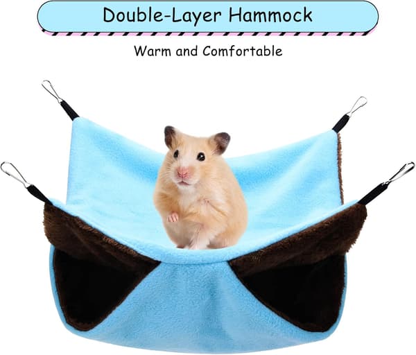 2 STK Marsvin Hængekøje, Rotte Hængekøjer til Bur, Hamster Hængekøje