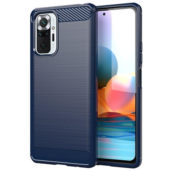 Stöttåligt Armor Carbon TPU-skal Xiaomi Redmi Note 10/10S - Välj Blå