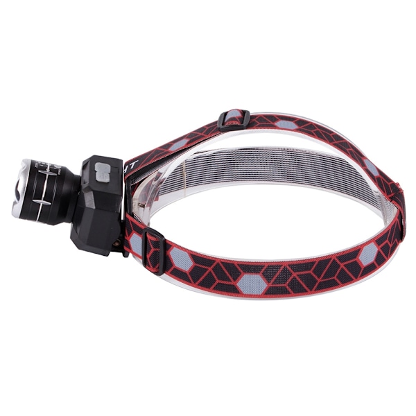 Laddbar Pannlampa med super-LED XHP50 och Zoom Svart