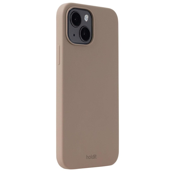 holdit iPhone 15 Mobilskal Silikon Mocha Brown