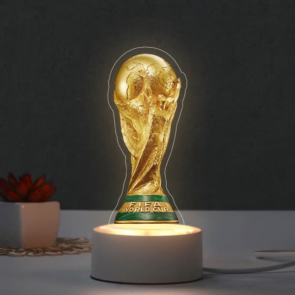 Minder omkring Qatar VM's dekorative natlampe