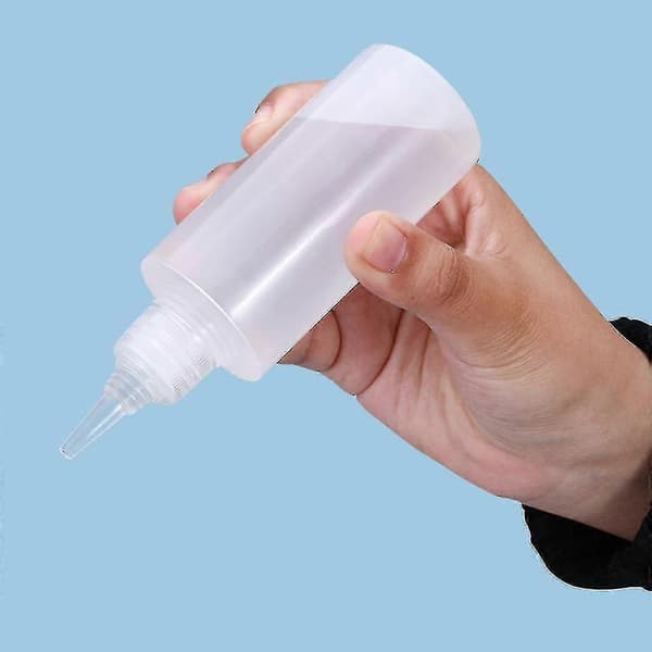 10 st Plast Klämflaska Liten Sprutflaska Sås Krydda Ketchup Mayo Olja Kit 30ml
