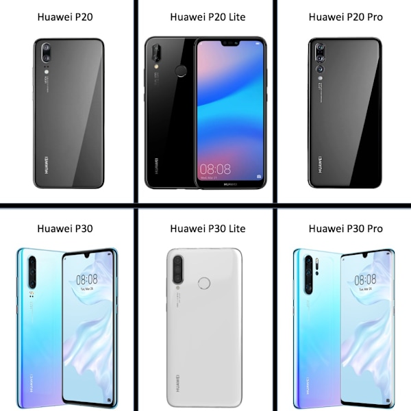 Huawei P20 Pro skal korthållare - Svart