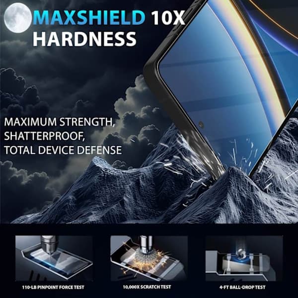 2-pack Xiaomi Poco F7 Pro Skärmskydd & 2-pack linsskydd - Härdat glas 9H - Superkvalitet 3D