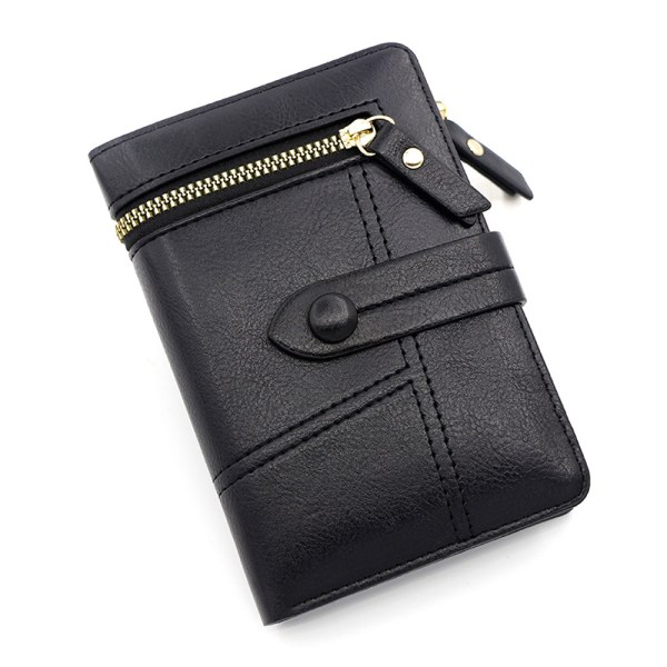 Liten plånbok för damer PU-läderkorthållare Mini