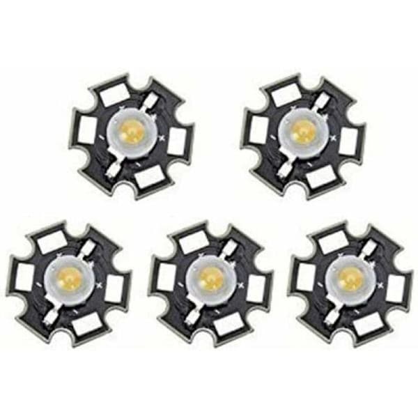 5-pack kraftfulla LED-lampor, varmvit, 3 W [Energiklass A]