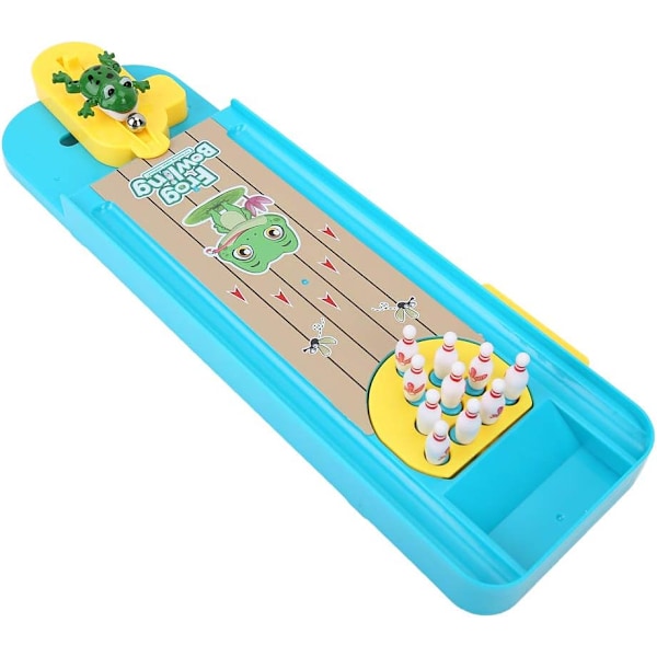Familjevänligt Mini Bowling-spel för Bord, Perfekta Bordsspel som Julklapp, Batteridriven Underhållning