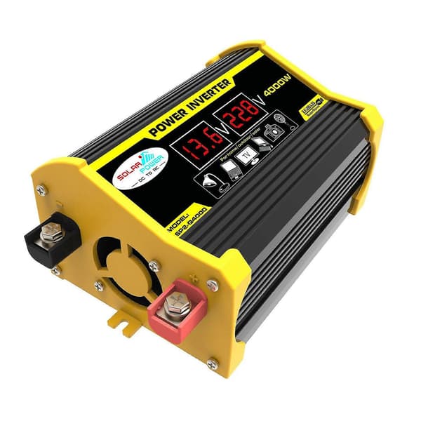 600W 12V Bil Inverter Konverter Lader Adapter Dobbel USB Volta LCD-Skjerm
