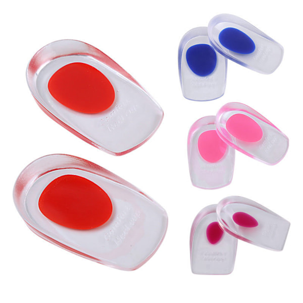 Hälinlägg / Skoinlägg i Silikon Transparent 35-39 Blå 5-Pack