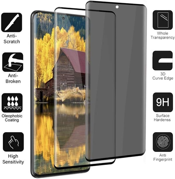 2 kpl, Yksityisyysnäytönsuoja, Samsung S20 Ultralle