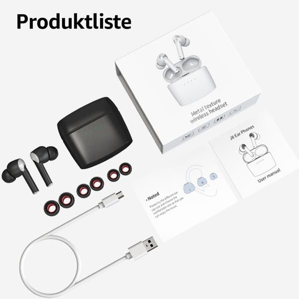Øretelefoner øretelefoner stemmestyring ANC+ENC støjreduktion
