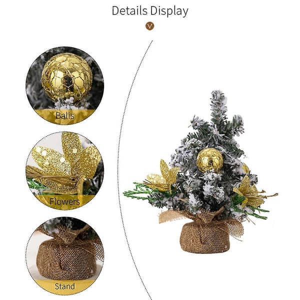 Kunstig Mini Juletre Bordplate Lite Furu Juletre Dekor