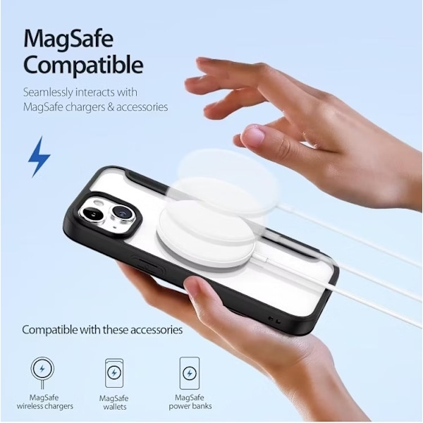 iPhone 13 - MagSafe Fodral RFID Skyddat Svart Black